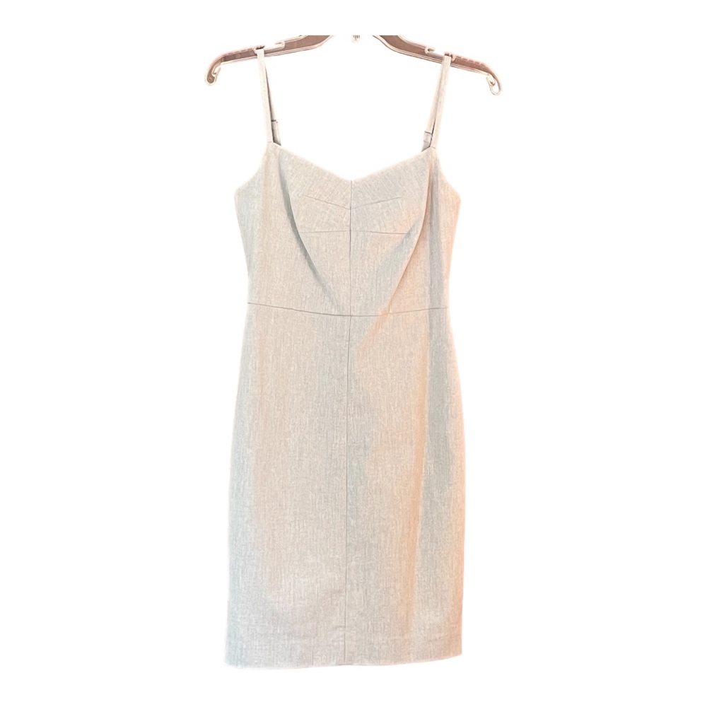 Classic Ivory Sheath Dress with Spaghetti Straps